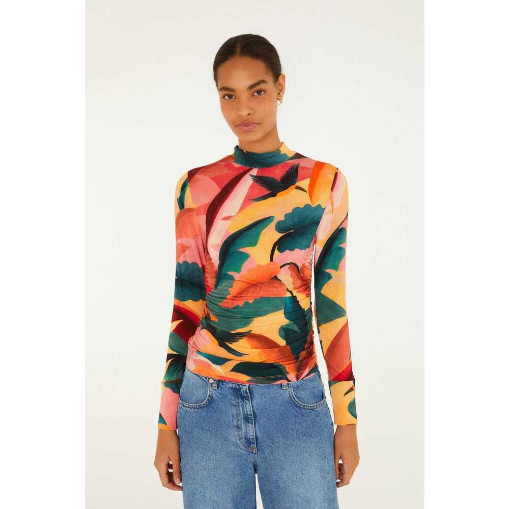 NWT FARM RIO Multicolor Atlantic Rainforest Blouse